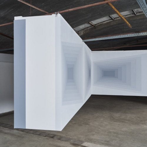 MOYA MUSEUM / Mural op L-vorming object/ Oosterhout / 560 x 280 x 210 cm / 2024